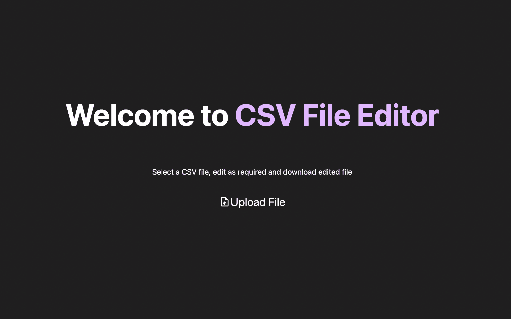 CSV Editor